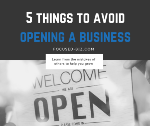 avoid these 5 things before opening a business